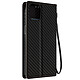 Avizar Etui pour iPhone 15 Plus effet carbone clapet magnétique support vidéo  Noir - Étui à effet carbone noir Collection Carbon Cover, ajoutant une touche d'élégance et de protection à votre iPhone 15 Plus