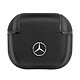 Mercedes Coque en Cuir Véritable pour AirPods 3 Fine et Légère Noir Coque haut de gamme de la marque Mercedes pour protéger vos AirPods 3