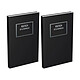 LECAS Agenda Banquier Large 18 x 29 cm 2 volumes 1 jour/2 pages Noir Agenda civile