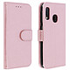 Avizar Etui folio Rose Champagne Stand Vidéo pour Samsung Galaxy A20e - Etui folio Rose Champagne stand vidéo Samsung Galaxy A20e