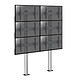 KIMEX 031-2600K3 Support sur pieds mur d'images pour 6 écrans TV 45''-55'' - A visser