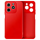 Avizar Coque pour Realme C61 Semi-rigide Soft-touch Anti-traces Rouge Coque en silicone semi-rigide rouge, de la collection Fast Cover, préservant votre Realme C61 des chocs et des rayures