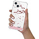 Evetane Coque iPhone 13 Mini anti-choc souple angles renforcés transparente Motif Chute De Fleurs pas cher