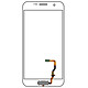 Avizar Bouton Home Samsung Galaxy S7 Bouton principal + Nappe de connexion - Argent - Bouton principal Home avec nappe de connexion intégrée