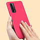 Avizar Coque Huawei P smart 2021 Silicone Gel Souple Finition Soft Touch Fushia pas cher