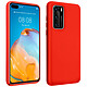 Avizar Coque Huawei P40 Silicone Semi-rigide Finition Soft Touch Rouge - Coque de protection spécialement conçue pour Huawei P40