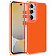 Avizar Coque pour Samsung Galaxy S24 FE Coins Antichoc Bumper Orange Coque semi-rigide conçue pour protéger votre Galaxy S24 FE au quotidien