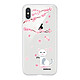 Evetane Coque iPhone X/Xs silicone transparente Motif Chat et Fleurs ultra resistant Coque iPhone X/Xs silicone transparente Chat et Fleurs ultra resistant Protection housse Motif Ecriture Tendance