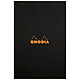 RHODIA Bloc noir n°18 21x29,7cm 80 feuilles agrafées 80g uni Bloc-note