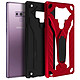 Avizar Coque Galaxy Note 9 Protection Bi-matière Antichoc Fonction Support - rouge pas cher