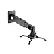 KIMEX 051-1003 Support mural vidéoprojecteur, Longueur réglable 46-60cm, Noir