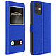 Avizar Housse Apple iPhone 12 Mini Étui Intégral Double Fenêtre Support Vidéo bleu - Housse de protection spécialement conçue pour Apple iPhone 12 Mini