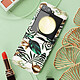 Avis Avizar Coque Red Leaves pour Samsung Galaxy Z Flip 5 Rigide revêtement simili cuir  Blanc et Vert