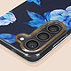 Acheter Avizar Coque pour Samsung Galaxy S23 Dos Rigide Contour Souple Design Fleurs  Bleues