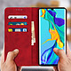 Acheter Avizar Housse Huawei P30 Pro Etui Portefeuille Rangement carte support vidéo Rouge