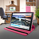 Avis Avizar Housse Samsung Galaxy Tab A 10.5 Etui Ajustable Support Orientable 360° Rose