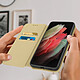 Avis Avizar Housse Samsung Galaxy S21 Ultra Étui Folio Portefeuille Fonction Support Or