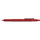 ROTRING Porte-mines 600 Corps Métal pour Mines 0,7 mm Rouge Métal Porte-mines