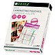 LEITZ Etui à plastifier A6 brillant, 250 mic (2x125) Lot de 100 Pochette pour plastifieuse