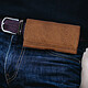 Avis Avizar Étui Ceinture Smartphone Pochette Vintage Clip Porte-cartes Taille 3XL - Marron