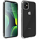 Avizar Coque iPhone 11 Silicone Souple et Film Verre Trempé 9H Contour noir Pack de protection 360° spécialement conçue pour Apple iPhone 11