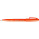 PENTEL Pochette de 6 Feutres pinceau Brush Sign Pen Rose, Bleu Ciel, Orange, Marron, Ocre, Gris pas cher