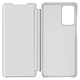 Avizar Housse pour Samsung Galaxy A52 et A52s Clapet translucide Design Miroir Support Vidéo argent Etui folio Argent en Polycarbonate, Galaxy A52s