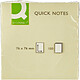 Q-CONNECT Bloc-notes quick notes 76x76mm 1 bloc 100f repositionnables coloris jaune x 12 Notes repositionnable