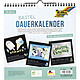 FOLIA Calendrier mural créatif, 230 x 240 mm, noir Calendrier