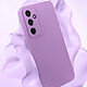 Acheter Avizar Coque pour Samsung Galaxy A55 5G Silicone Mat Toucher Doux Violet Foncé