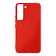 Avizar Coque Samsung Galaxy S22 Silicone Semi-rigide Finition Soft-touch Fine Rouge Coque spécialement conçue pour Samsung Galaxy S22