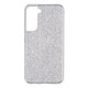 Avizar Coque pour Samsung Galaxy S22 Plus Paillette Amovible Silicone Semi-rigide argent Coque à paillettes spécialement conçue pour votre Samsung Galaxy S22 Plus