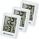 Bresser Lot De 3 Thermomètres Et Hygromètres Avec Affichage Lcd Blanc BRE_7000010-WH