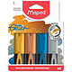 MAPED Surligneur GLITTER METAL, étui de 4 Surligneur