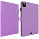 Avizar Étui Paillettes Support Violet pour iPad Pro 11 et Air 2022, 2020 - Revêtement éco-cuir orné de paillettes brillantes, offrant un style glamour à votre tablette