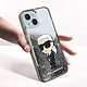 Acheter Karl Lagerfeld Coque pour iPhone 15 Plus Motifs Paillettes Flottantes Bords Rehaussés Argent