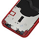 Avis Clappio Châssis Complet pour iPhone 12 Cadre central et Vitre arrière Rouge