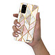 Evetane Coque Samsung Galaxy S20 360 intégrale transparente Motif Marbre Rose Losange Tendance pas cher