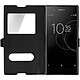 Avis Avizar Housse Sony Xperia XA1 Plus Etui Double Fenêtre Coque Silicone Gel - noir