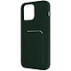 Avizar Coque pour iPhone 14 Pro Max Silicone Souple Porte-carte Fine Légère  vertfonce - Coque combinant protection et praticité, conçue pour votre iPhone 14 Pro Max