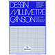 CANSON Bloc de 50 feuilles Papier millimétré A4 90g Ligné bleu Papier millimétré