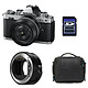 NIKON Z fc + Z 28mm f/2.8 SE + Sac + Carte SD 8 Go + Adaptateur FTZ II PROMO GARANTIE 3 ans. MATERIEL PROVENANCE NIKON FRANCE. Emballage securisé de vos commandes. Livré avec Facture dont TVA.