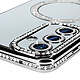 Avis Avizar Coque Diamant pour Samsung Galaxy A35 MagSafe Contour Strass Argent