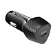 Forcell Chargeur Voiture USB-C 20W Power Delivery Charge Rapide  Noir Carbone Votre chargeur voiture finition carbone signé Forcell pour recharger vos batteries durant tous vos trajets