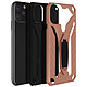 Avizar Coque Apple iPhone 11 Pro Bi-matière Antichoc Fonction support rose gold pas cher