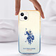 Avis U.S Polo Coque pour iPhone 14 Plus Double Horse Antichoc Bords Surélevés Bleu Nuit