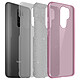 Avizar Coque pour Xiaomi Redmi 9 Paillette Amovible Silicone Semi-rigide rose Coque à paillettes spécialement conçue pour votre Xiaomi Redmi 9