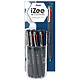 PENTEL lot de 12 Stylos à bille rétractable 4 couleursiZee bleu foncé Stylo à bille