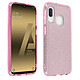 Avizar Coque pour Samsung Galaxy A20e Paillette Amovible Silicone Semi-rigide rose - Coque à paillettes spécialement conçue pour votre Samsung Galaxy A20e