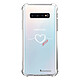 LaCoqueFrançaise Coque Samsung Galaxy S10 anti-choc souple angles renforcés transparente Motif Coeur Blanc Amour Coque Samsung Galaxy S10 anti-choc souple angles renforcés transparente Coeur Blanc Amour